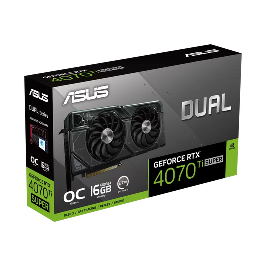 ASUS Dual GeForce RTX 4070 Ti SUPER OC Edition 16GB GDDR6X Graphic Card