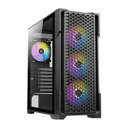 Antec AX90 Tempered Glass Side Panel ATX Mid Tower Gaming Cabinet - Black