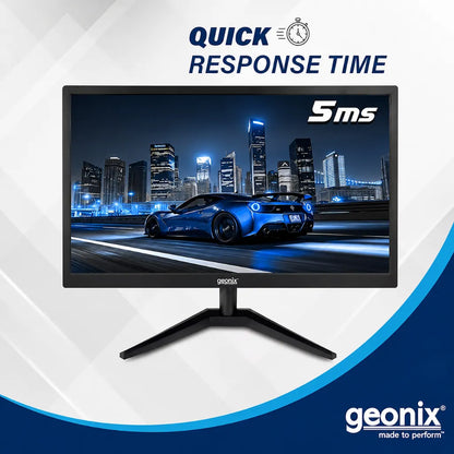 Geonix GXTF-WVHDF24 Full HD LED monitor with 5 ms response time for smooth everyday computing and multimedia use.