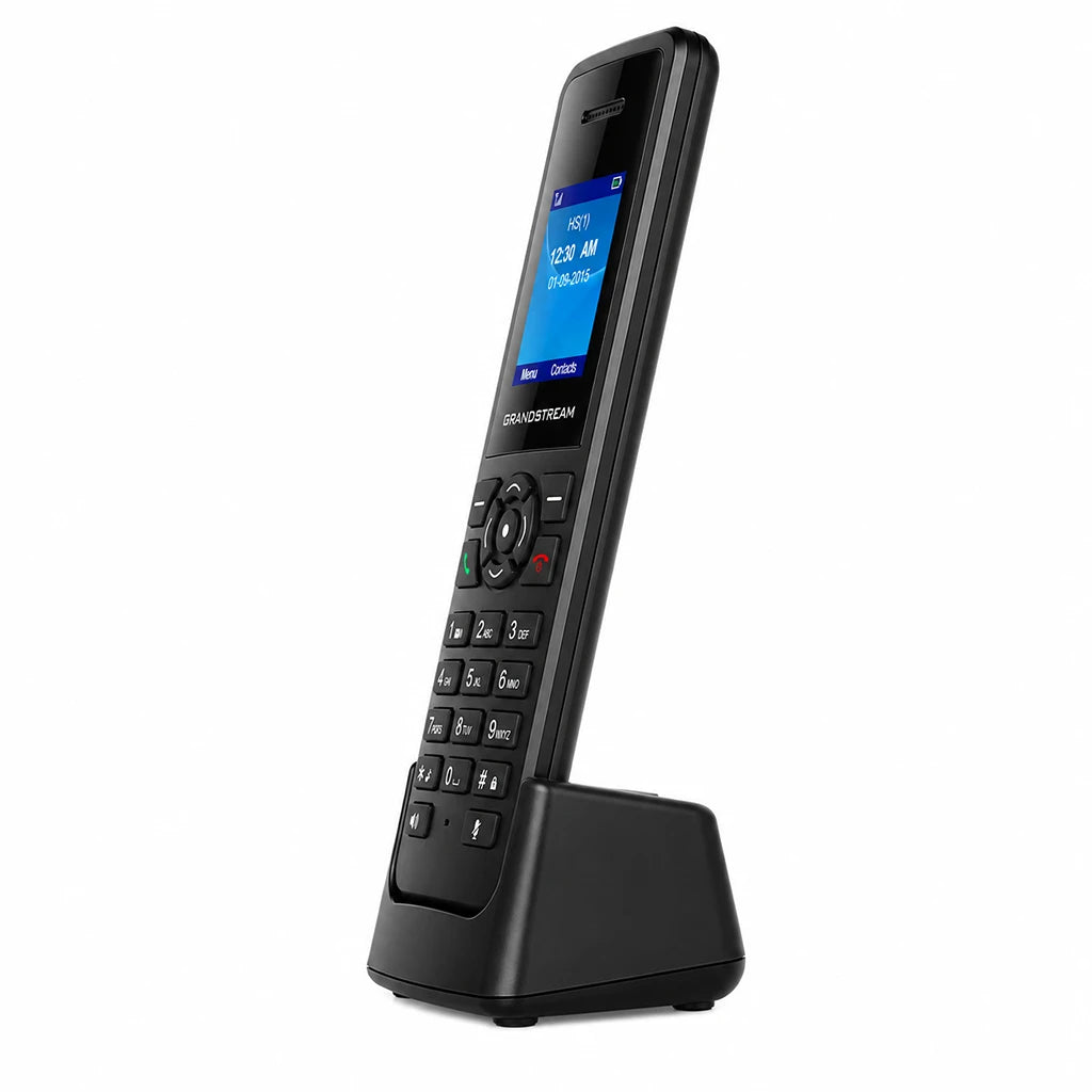 Grandstream DP720 DECT cordless VoIP handset left side profile showing slim cordless design -tpstech.in