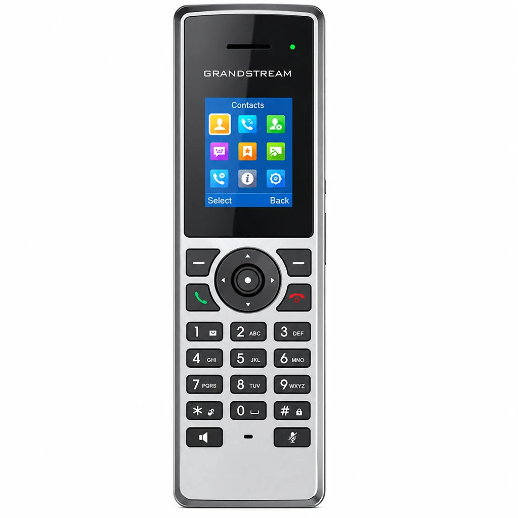 Grandstream DP722 DECT cordless HD handset front profile with 1.8 inch color display and keypad -tpstech.in
