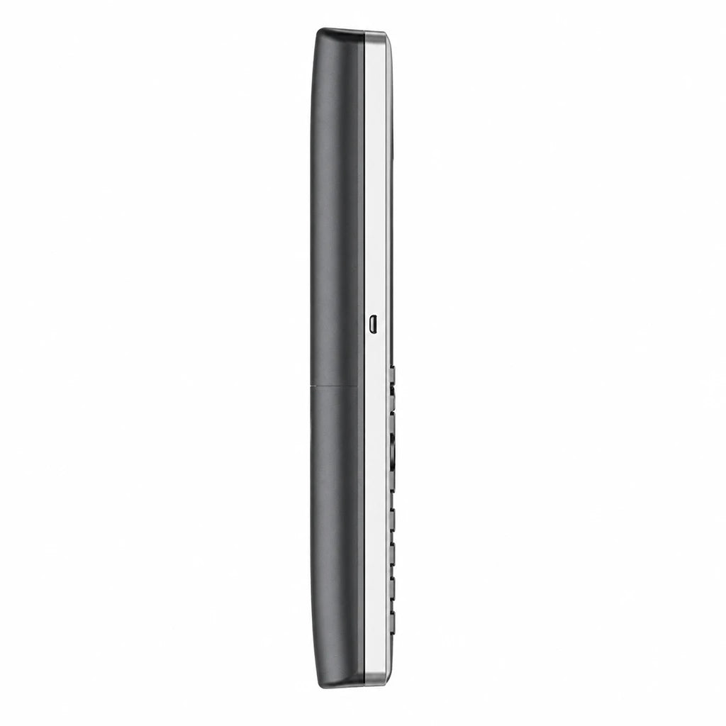 Grandstream DP722 DECT cordless HD handset left side profile showing slim design and Micro USB charging port -tpstech.in