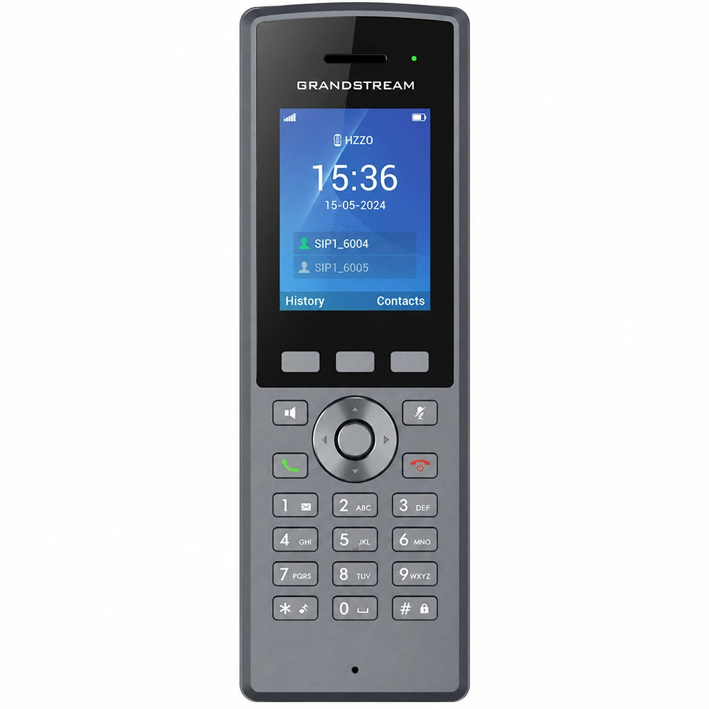 Grandstream DP735 Rugged DECT Cordless HD Handset front view with HD color display and keypad for enterprise communication -tpstech.in