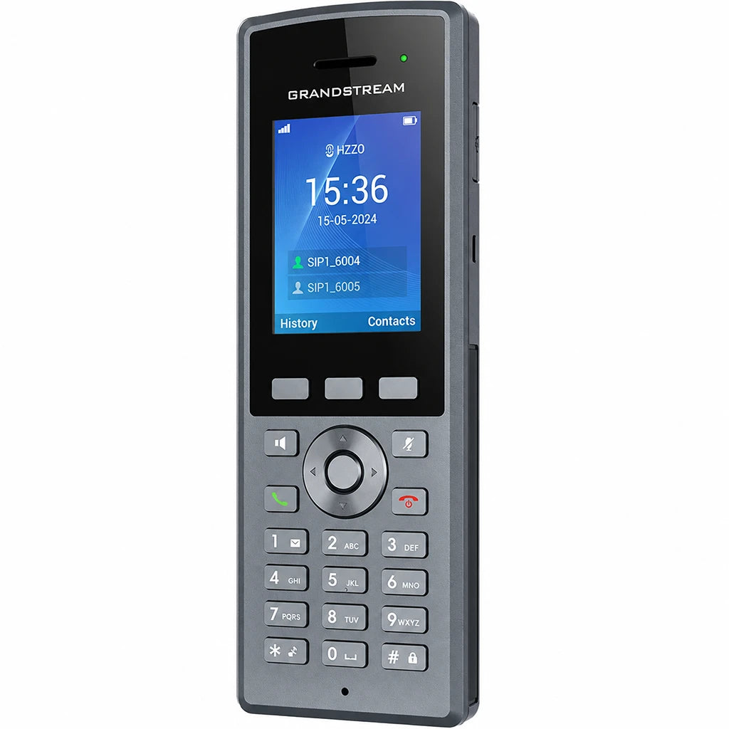 Grandstream DP735 Rugged DECT Cordless HD Handset right side angled view compatible with Grandstream DP750 DP752 and DP755 -tpstech.in