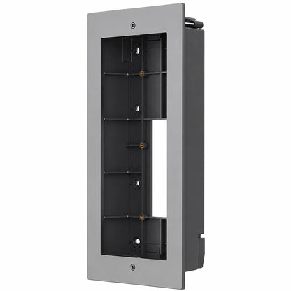 Grandstream GDS372X flush-mounting box front left angled view for GDS3725 and GDS3726 IP video door stations.