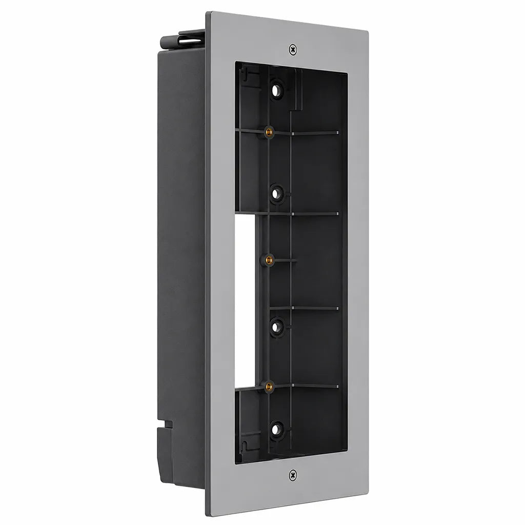 Grandstream GDS372X in-wall flush mounting box front right view compatible with GDS3725 and GDS3726 door stations.