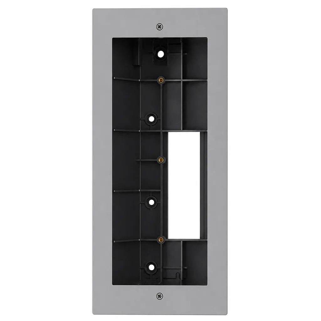 Front view of Grandstream GDS372X flush-mounting box with zinc alloy decorative cover for GDS3725 and GDS3726.