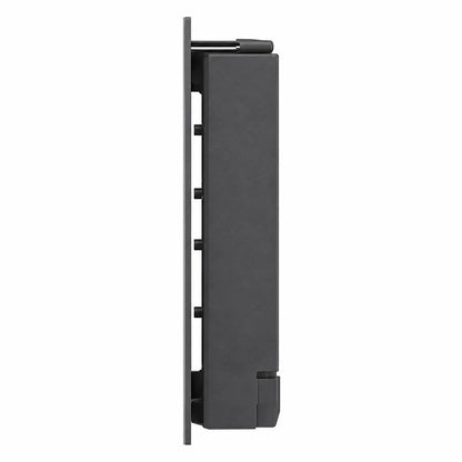 Side profile of Grandstream GDS372X flush-mounting box showing slim in-wall mounting design for IP video door stations.