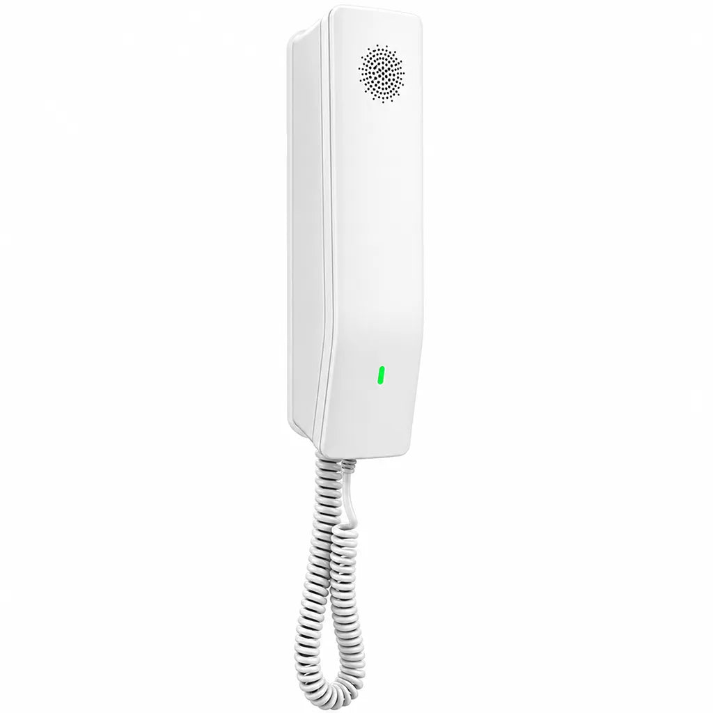 Grandstream GHP610W compact hotel IP phone with dual-band WiFi, HD handset audio and wall-mount design front angle view -tpstech.in