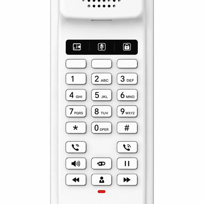 Grandstream GHP610W hotel IP phone keypad close up showing programmable keys, numeric keypad and function buttons -tpstech.in