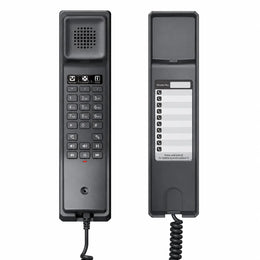 Grandstream GHP611W Wi-Fi Hotel IP Phone available in black and white color variants for hospitality communication