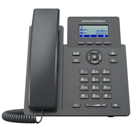 Grandstream GRP2601W IP phone front view featuring LCD screen, navigation keys and business VoIP calling functions