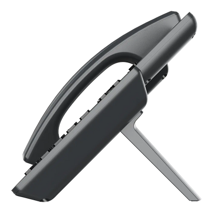 Grandstream GRP2601W IP phone side profile showing ergonomic desktop stand and compact business phone design