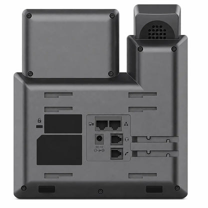 Rear view of Grandstream GRP2610 IP phone showing network, handset and power connectivity ports