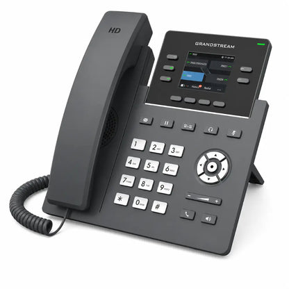 Grandstream GRP2612G enterprise SIP phone with HD audio, programmable keys and PoE connectivity for business communications