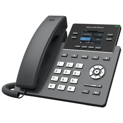 Grandstream GRP2612G professional IP phone with PoE, HD audio, color display and 4-line business VoIP communication system