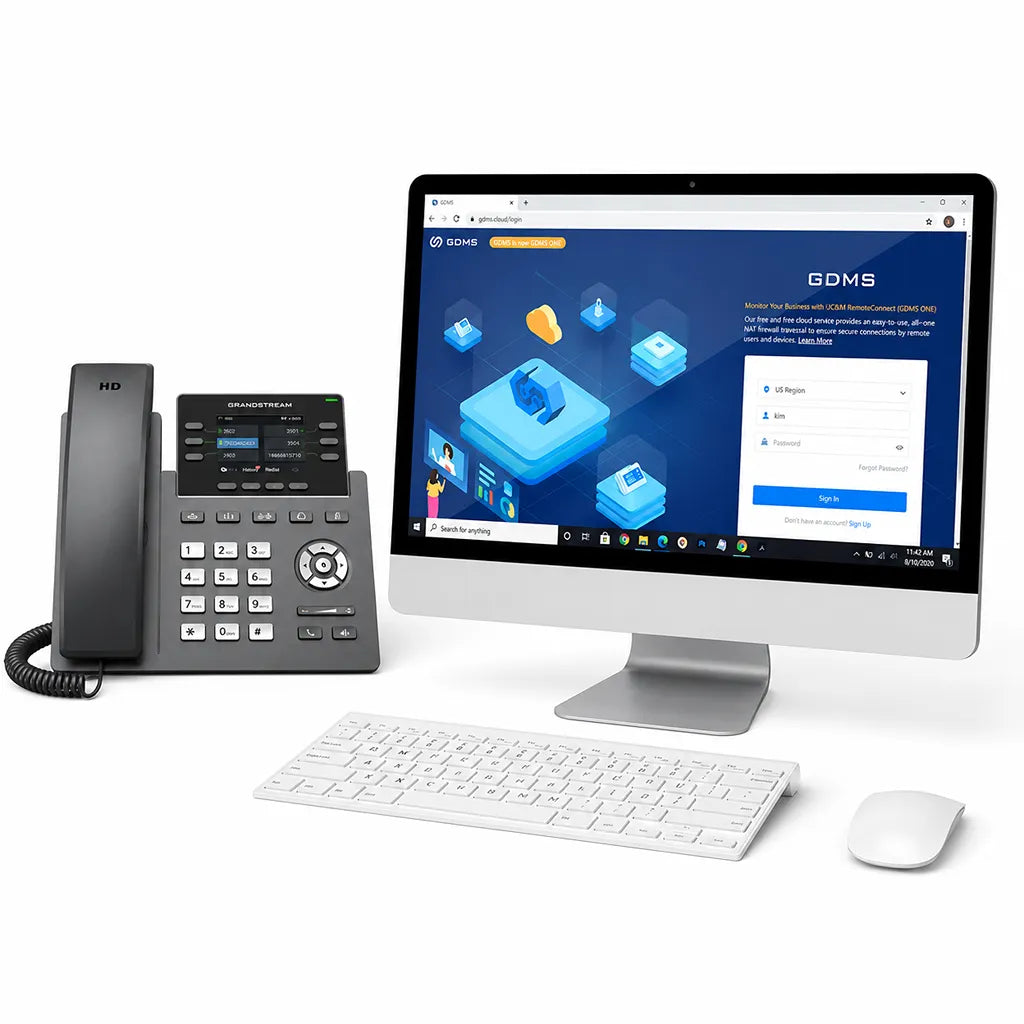 Grandstream GRP2613 Business IP Phone with Grandstream Device Management System (GDMS) for centralized provisioning and management -tpstech.in