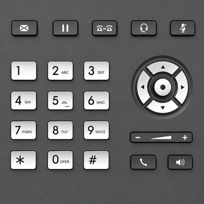 Grandstream GRP2613 IP Phone keypad and navigation controls with dedicated function buttons for business communication -tpstech.in