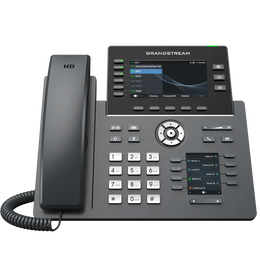 Grandstream GRP2616 business IP phone with dual color LCD displays, HD audio, WiFi, Bluetooth and PoE support