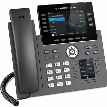 Grandstream GRP2616 professional SIP IP phone with HD voice, WiFi, Bluetooth and Gigabit Ethernet connectivity