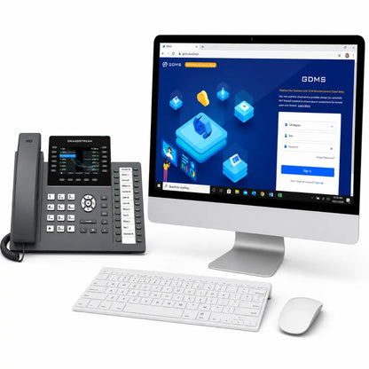 Grandstream GRP2636 IP phone with GDMS cloud device management platform for centralized provisioning and enterprise deployment