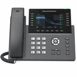 Grandstream GRP2650 14-line VoIP IP phone with 5-inch color display, HD audio, WiFi 6, and programmable line keys for business communication.