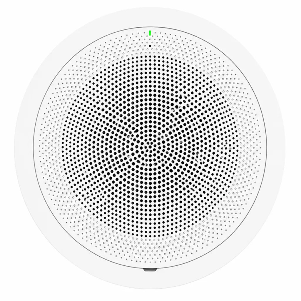 Internal front speaker view of Grandstream GSC3506 v2 ceiling paging speaker with visible driver assembly