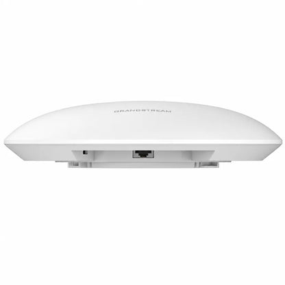 Rear view of Grandstream GWN7670E Wi-Fi 7 access point with 2.5 Gigabit PoE+ Ethernet port