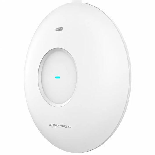 Grandstream GWN7670E Wi-Fi 7 wireless access point front angled view for business networking