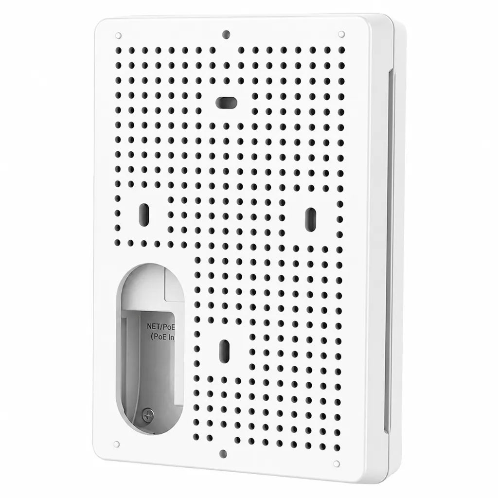 Rear mounting panel of Grandstream GWN7670WM with PoE Ethernet port for wall installation