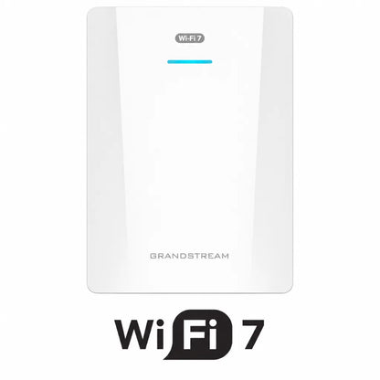 Front view of Grandstream GWN7670WM Wi-Fi 7 wall-mounted access point for business networking
