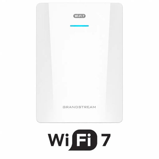 Front view of Grandstream GWN7670WM Wi-Fi 7 wall-mounted access point for business networking