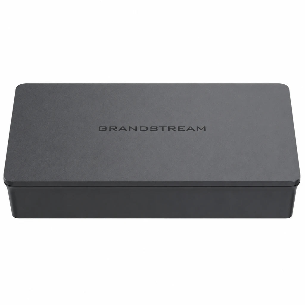 Top view of Grandstream GWN7700 5-Port Gigabit unmanaged network switch with compact desktop design.