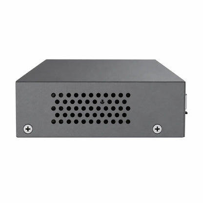 Side view of Grandstream GWN7700M unmanaged network switch showing metal chassis and ventilation design