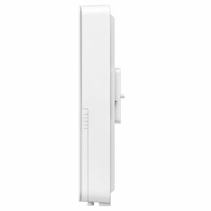 Side profile of Grandstream GWN7710R outdoor Layer 2 managed PoE switch with rugged IP66 enclosure.