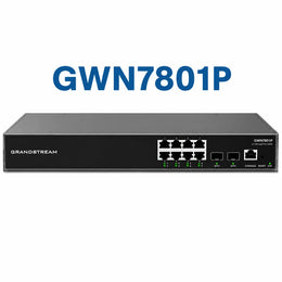 Grandstream GWN7801P Layer 2+ Managed PoE Gigabit Switch hero image for enterprise and SMB network deployments.