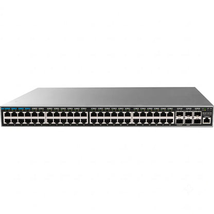 Front view of the Grandstream GWN7816P enterprise Layer 3 managed PoE switch featuring 48 Gigabit Ethernet ports and 6x 10G SFP+ uplinks.