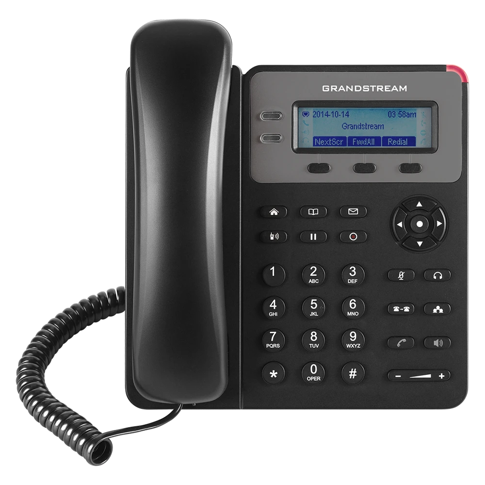 Grandstream GXP1615 business VoIP desk phone with 132x48 LCD display front view