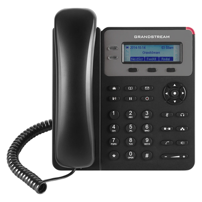 Grandstream GXP1615 business VoIP desk phone with 132x48 LCD display front view