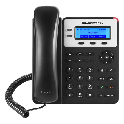 Front view of Grandstream GXP1625 HD audio IP phone with LCD screen and business communication features.