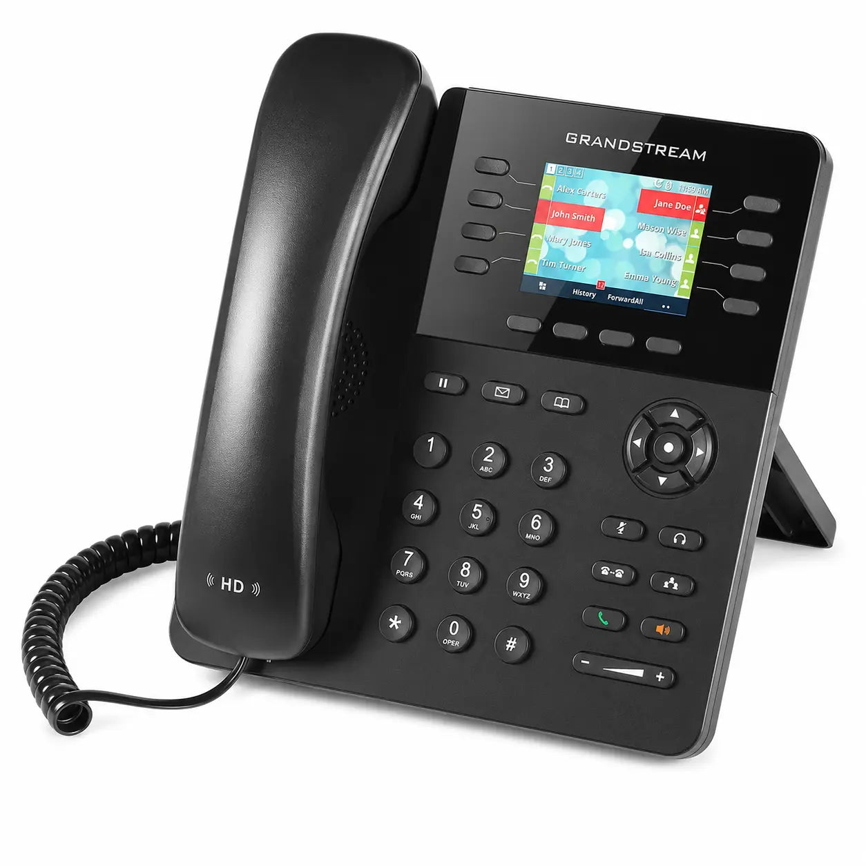 Grandstream GXP2135 enterprise HD VoIP phone with color LCD display, programmable function keys and professional desk phone design