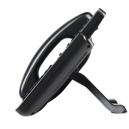 Side profile view of Grandstream GXP2170 IP phone showing adjustable stand design for office and enterprise communication environments.