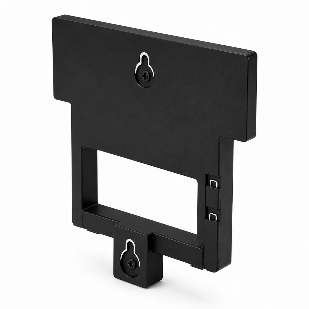 Grandstream GXV3380_WM wall mounting kit front left angle view in black for GXV3380 wall installation