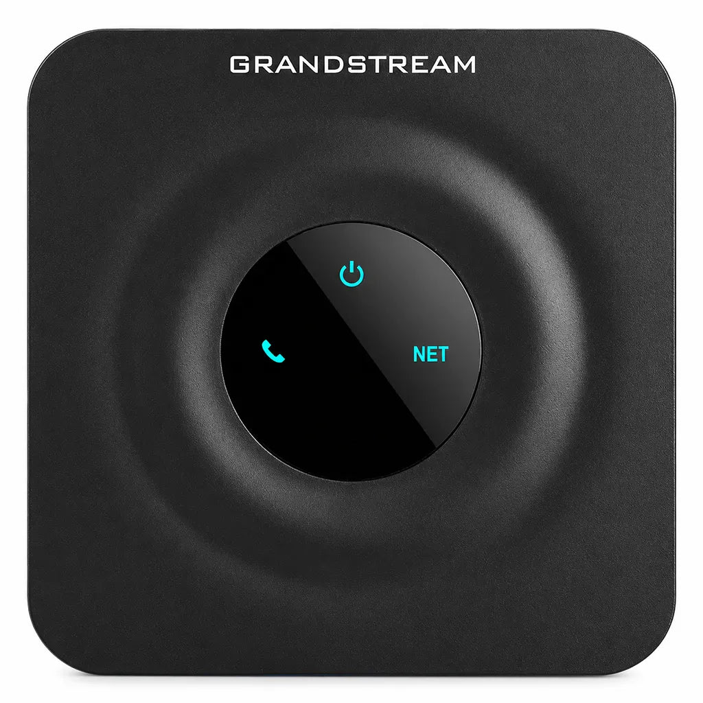 Grandstream HT801 V2 1-Port VoIP Analog Telephone Adapter front view with LED status indicators for SIP communication -tpstech.in