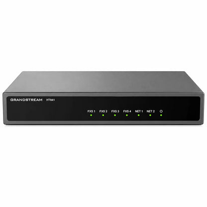Front view of the Grandstream HT841 Analog FXO VoIP Gateway with LED status indicators for enterprise VoIP communication - tpstech.in