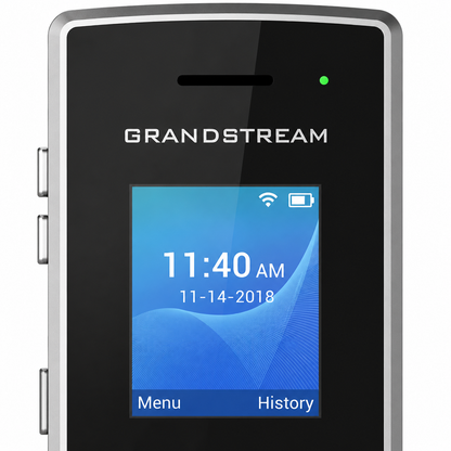 Close-up of the Grandstream WP810 cordless Wi-Fi IP phone color display with wireless status indicator -tpstech.in
