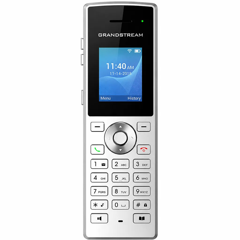 Grandstream WP810 cordless Wi-Fi IP phone front view with color display, keypad and navigation controls -tpstech.in