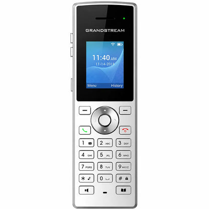 Grandstream WP810 cordless Wi-Fi IP phone front view with color display, keypad and navigation controls -tpstech.in