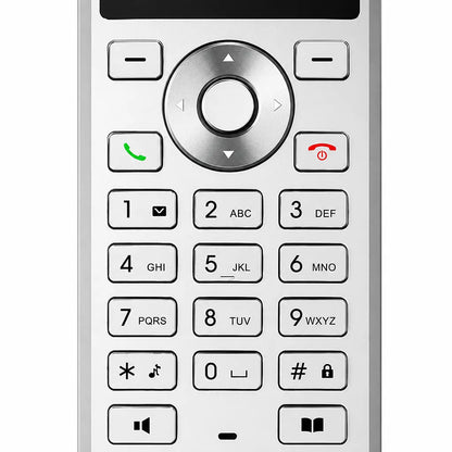 Close-up of the Grandstream WP810 cordless Wi-Fi IP phone keypad with navigation controls and function keys -tpstech.in