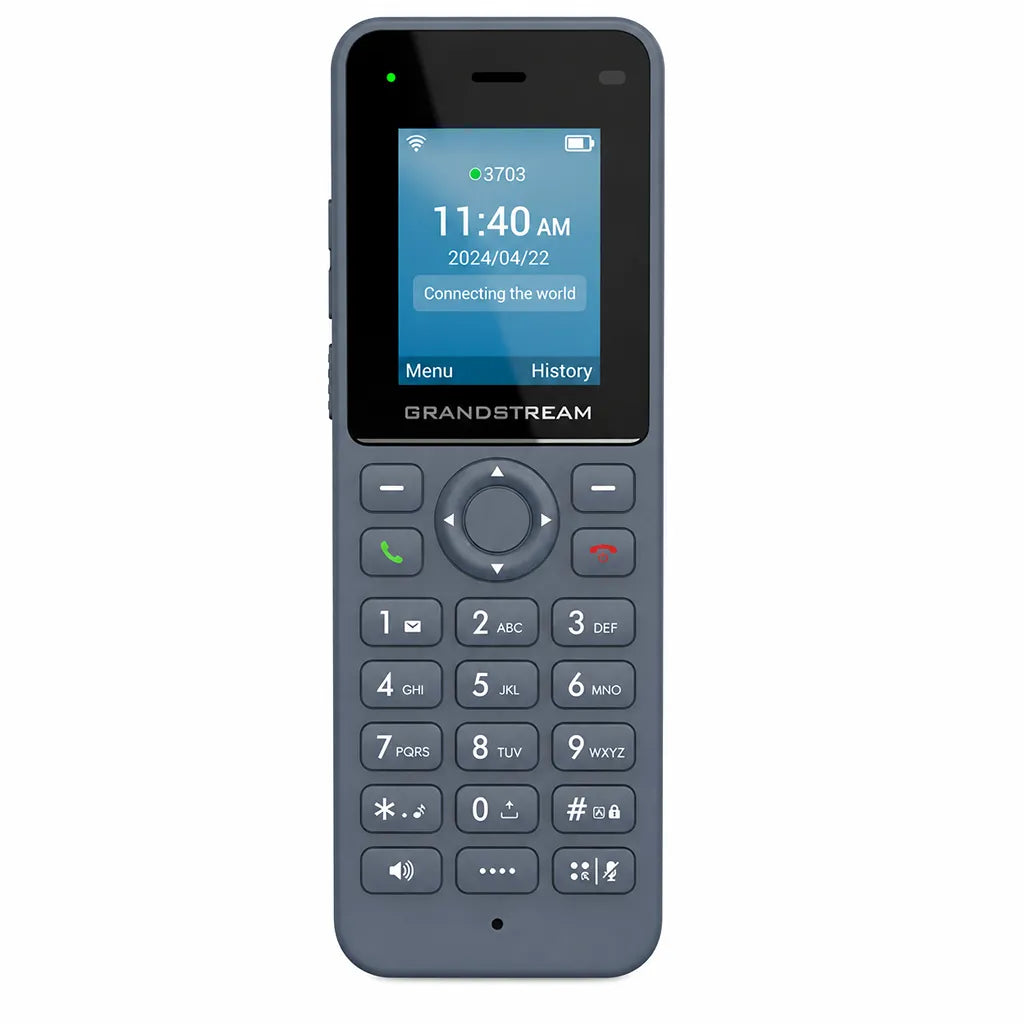 Grandstream WP816 Cordless Wi-Fi 6 IP Phone front view with color LCD, navigation keys and numeric keypad -tpstech.in